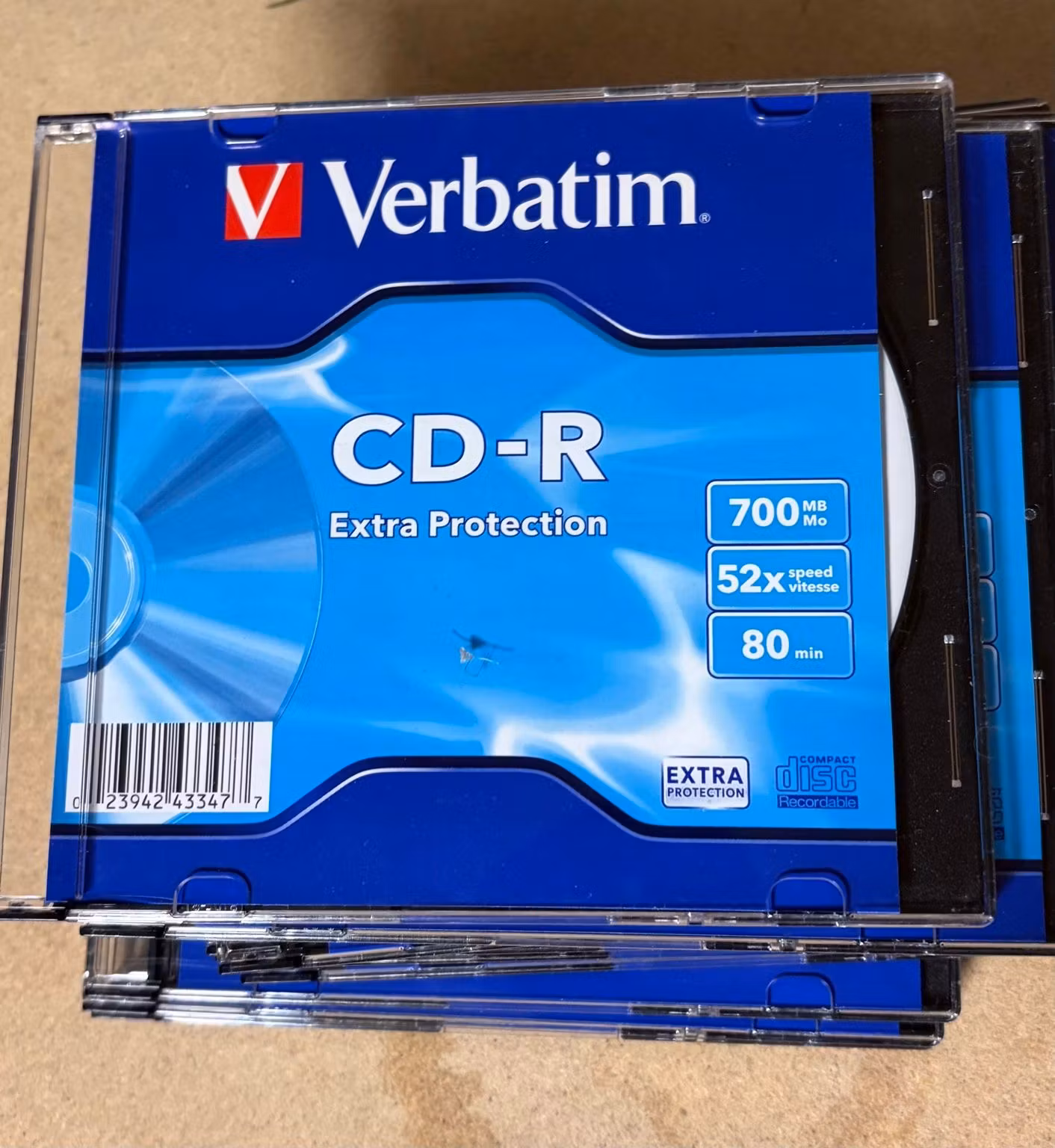Verbatim CD-R Extra Protection med mærkning 700 MB, 52x og 80 minutter