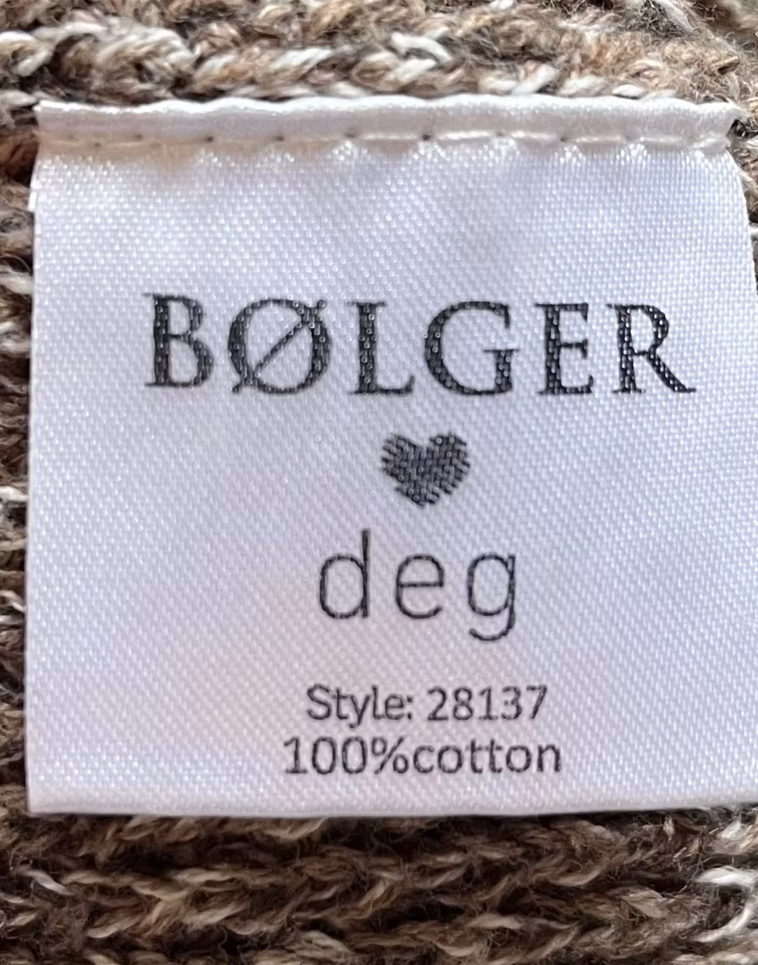 Trøje i Strik - Bølger - str. XL