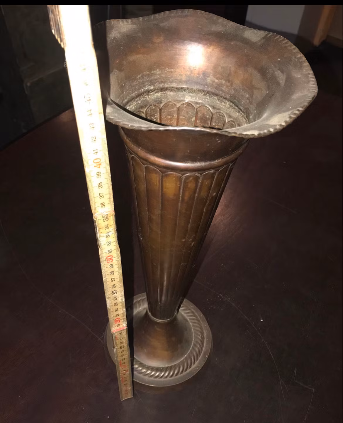 Vase i Messing - 44 cm