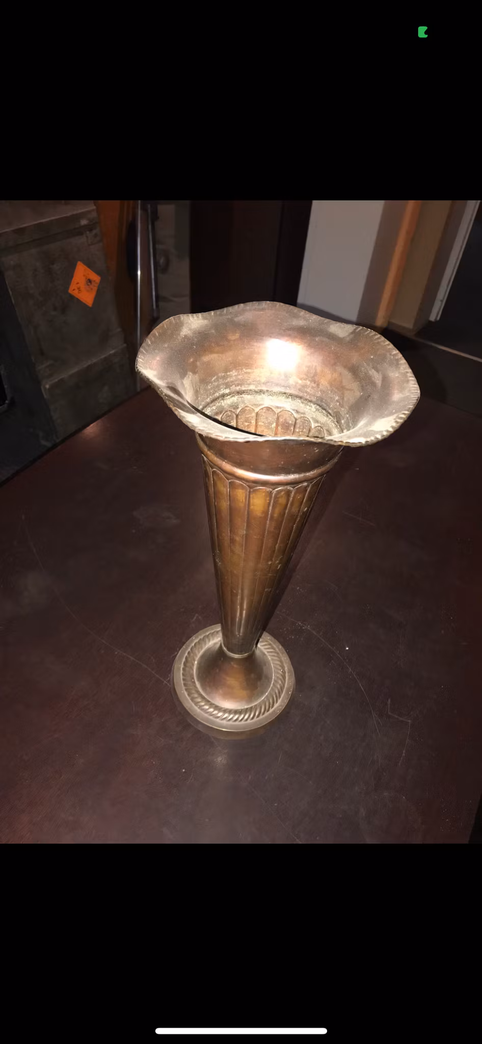 Vase i Messing - 44 cm