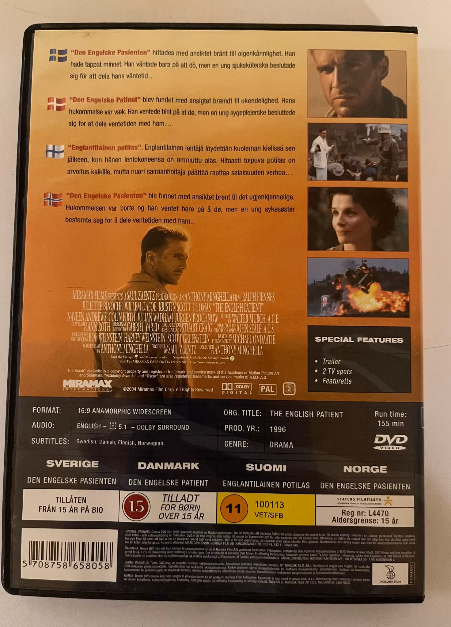 DVD - The English Patient