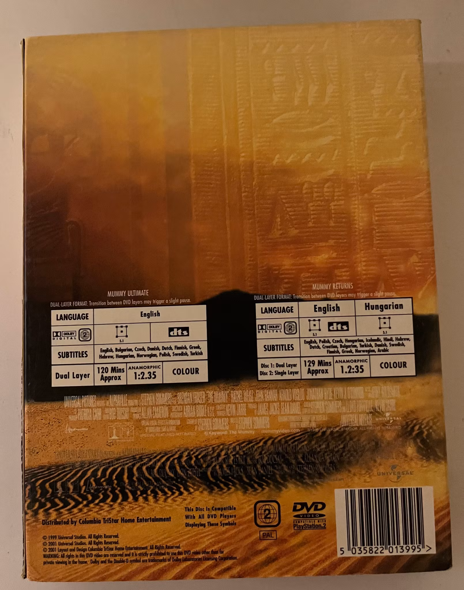 DVD Box - The Mummy Deluxe Edition