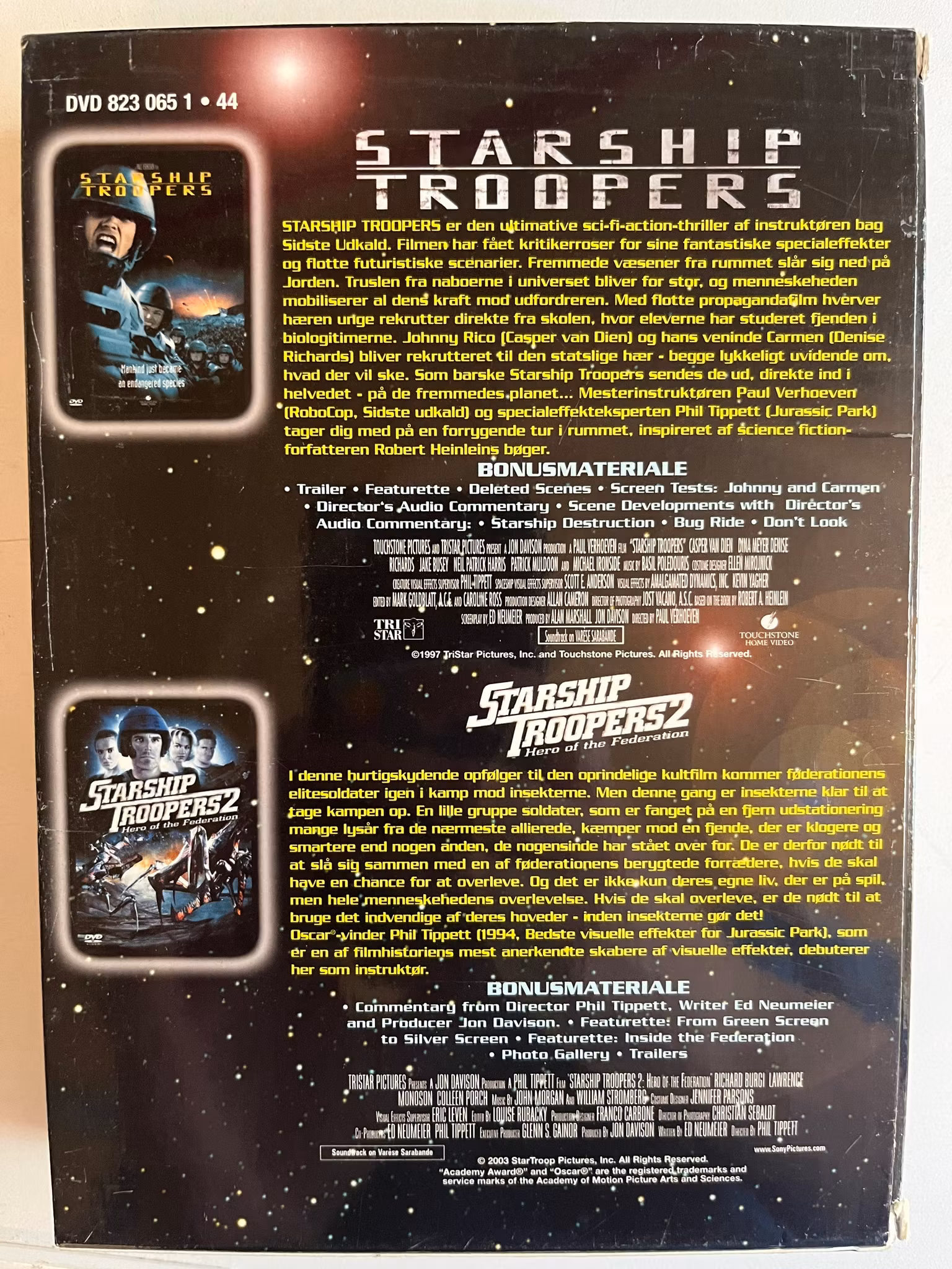 DVD box - Starship Troopers 1+2
