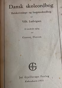 Bog - Dansk Skole Ordbog