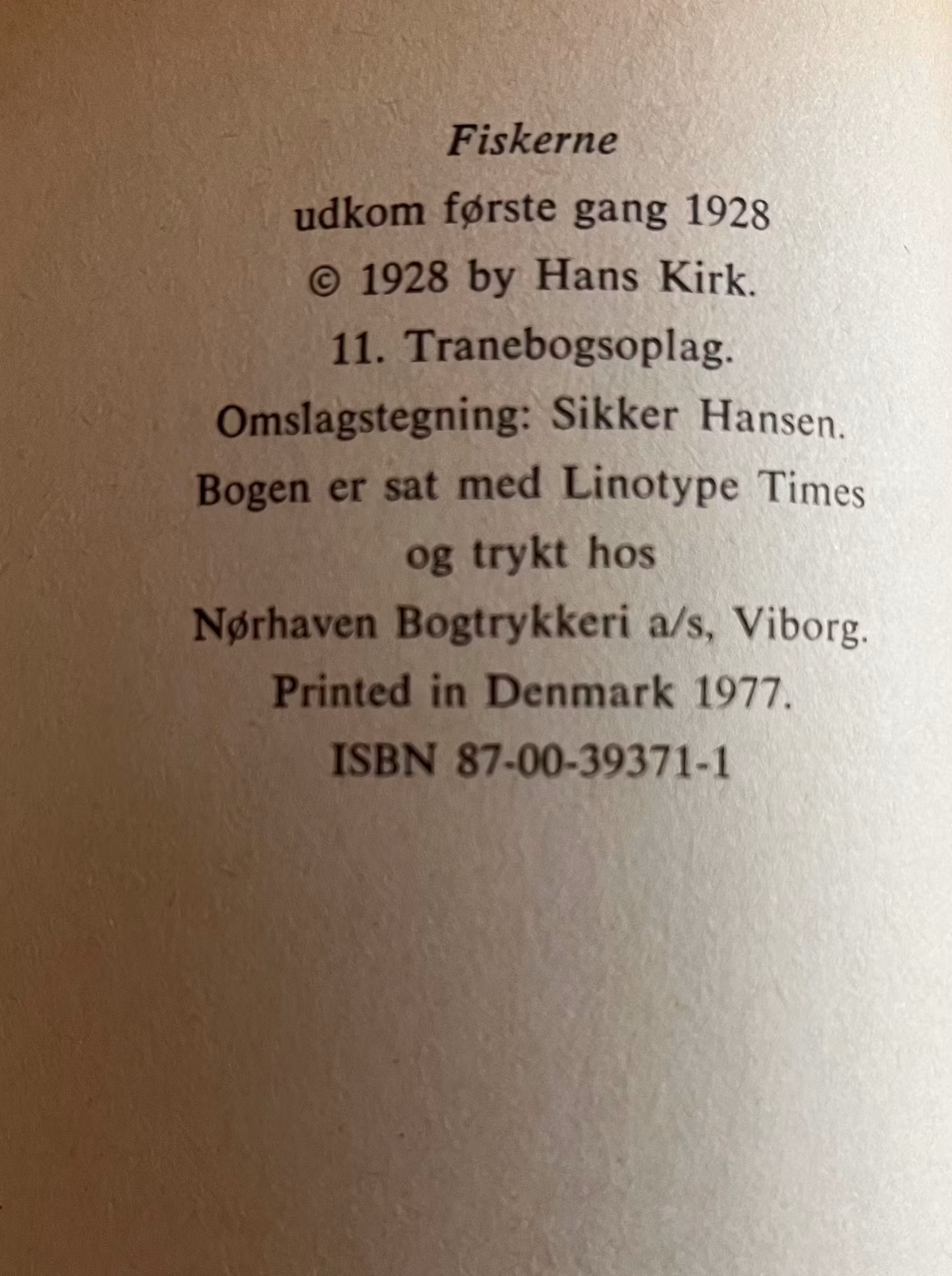 Bog - Fiskerne