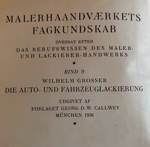 Bog - Automobil og vognlakering