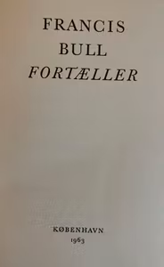 Bog - Francis Bull Fortællinger