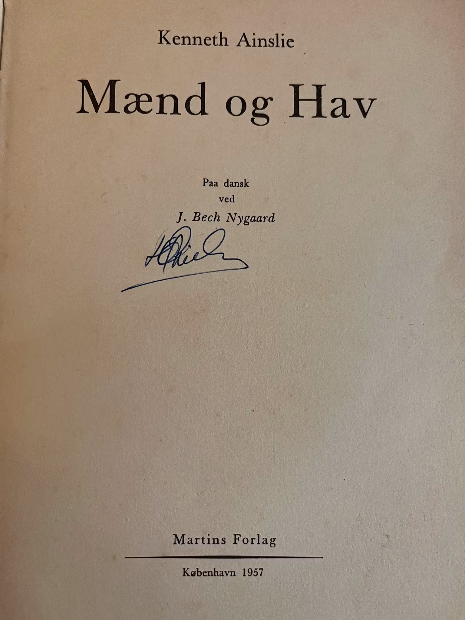 Bog - Mænd og Hav