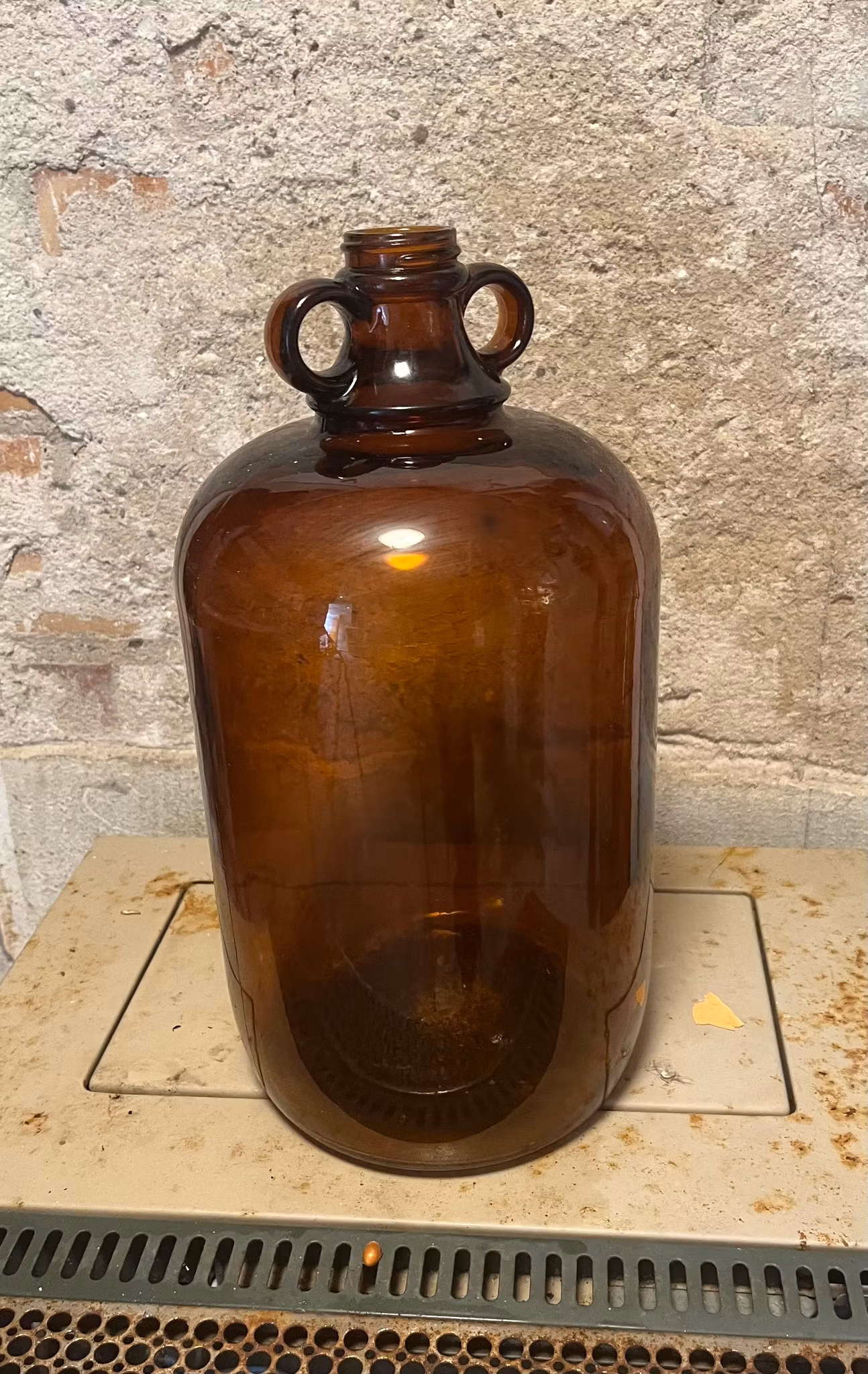 Brun glasflaske