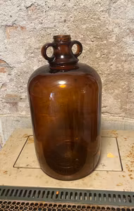 Brun glasflaske
