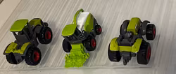 Tre markmaskiner