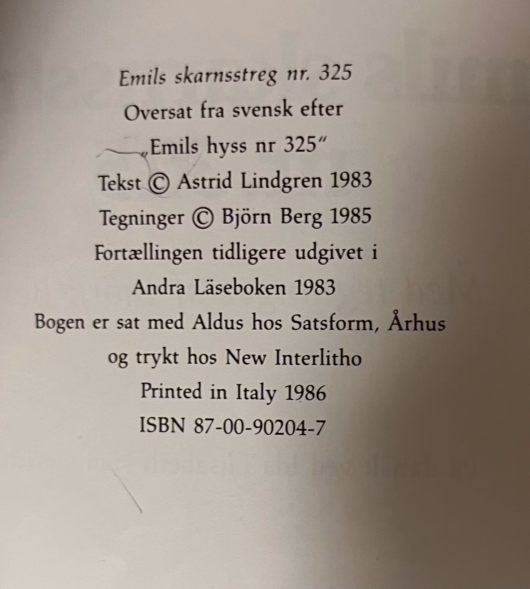 Emils skarnstreg nr. 325