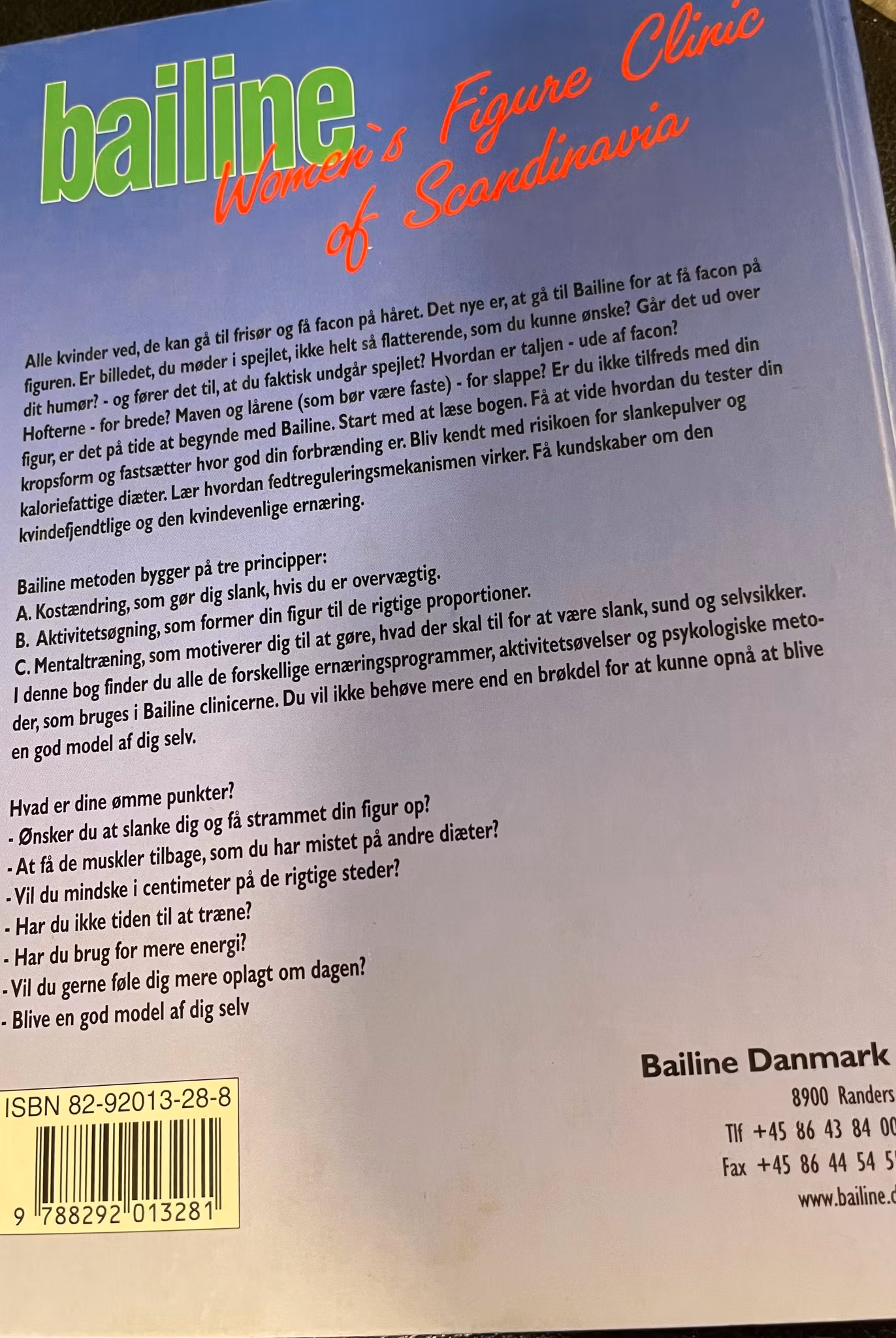 Figurformning og vægtkontrol for kvinder - Bailinemetoden