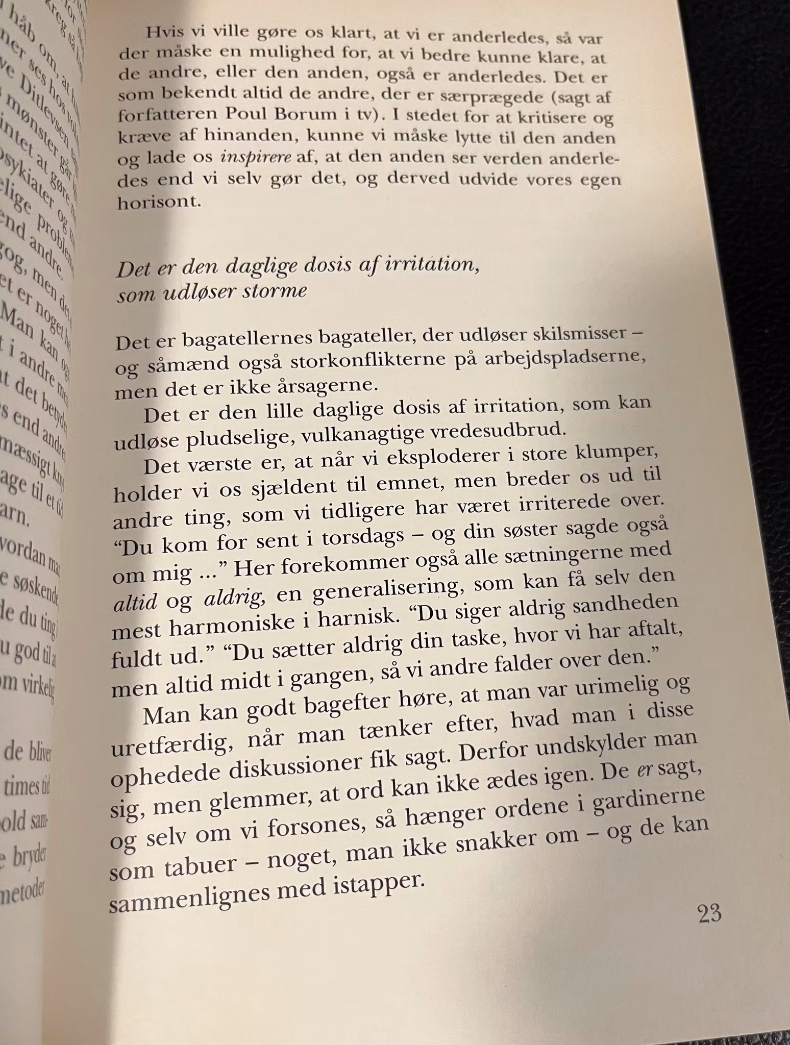 Nyd dem mens I har dem