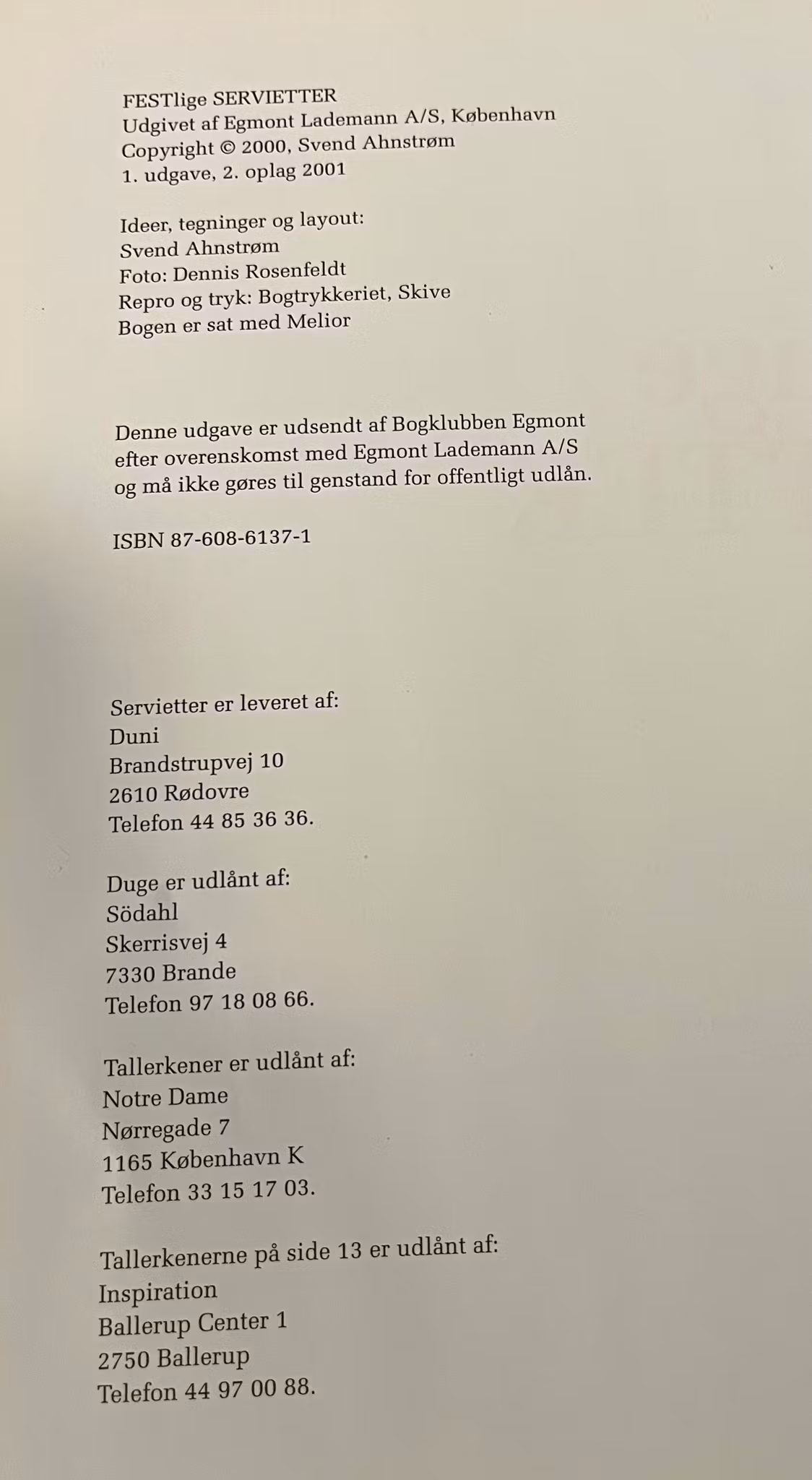 Festlige Servietter