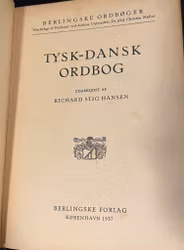 Tysk / Dansk ordbog