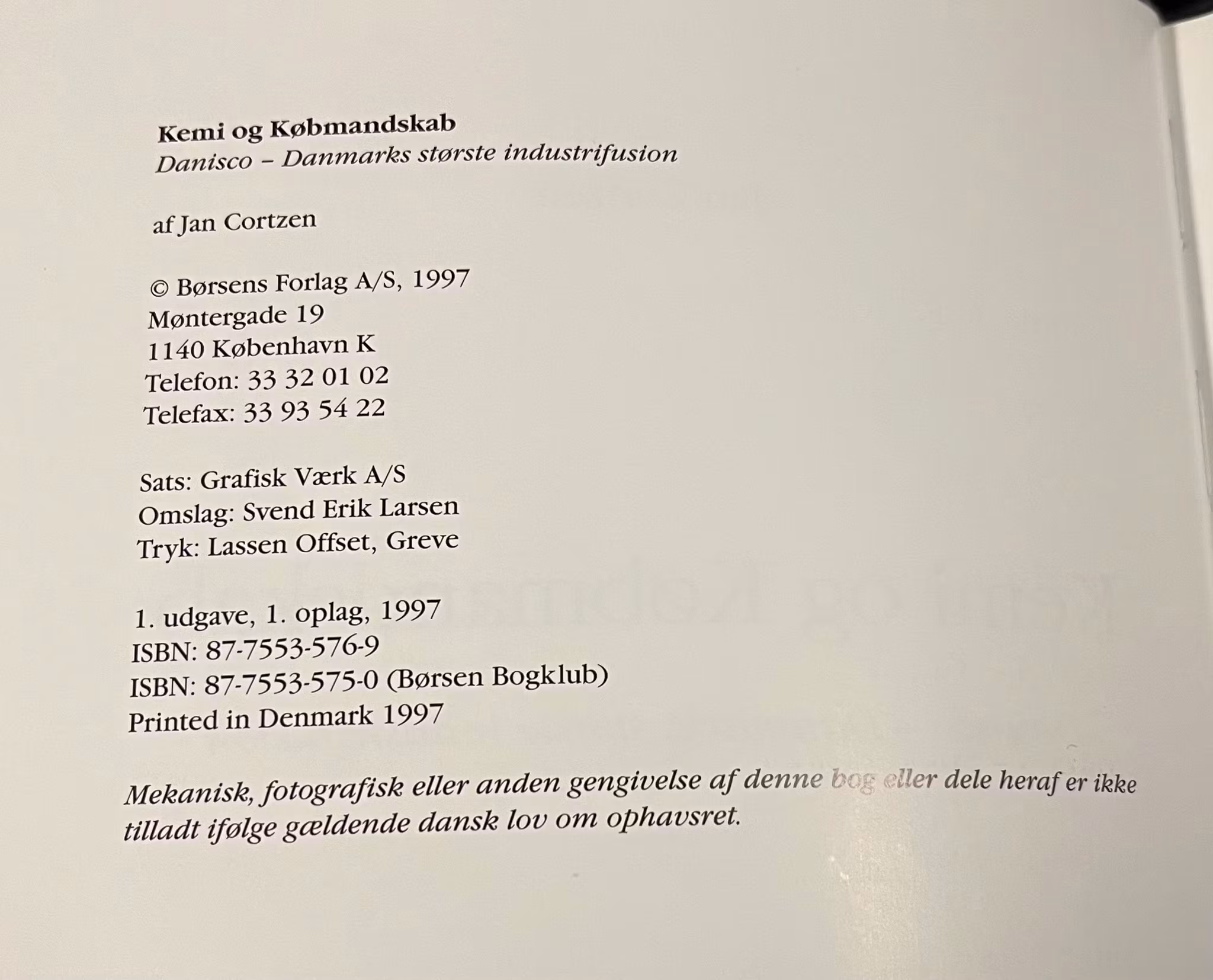 Kemi og købmandskab