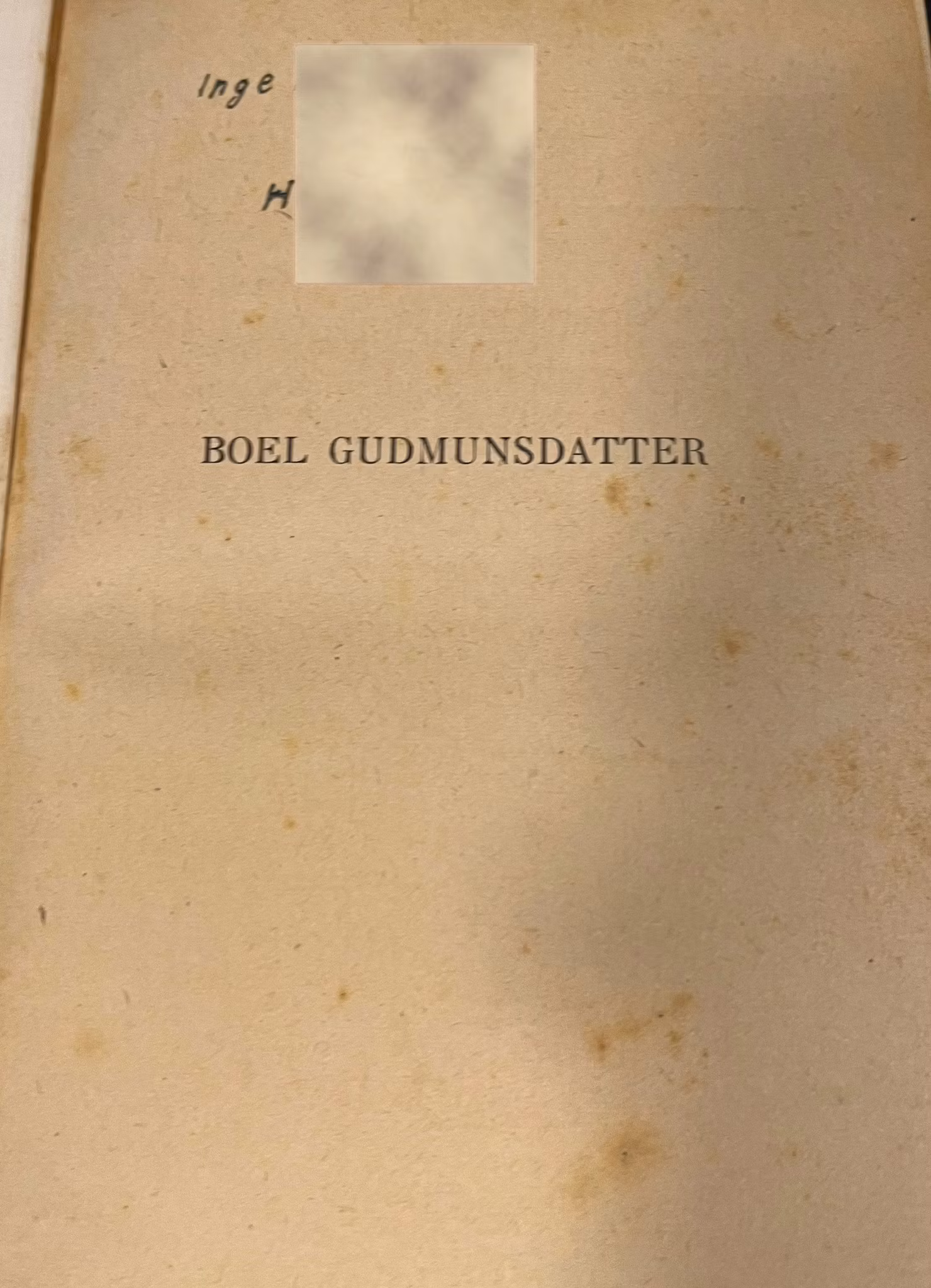 Boel Gudmunsdatter