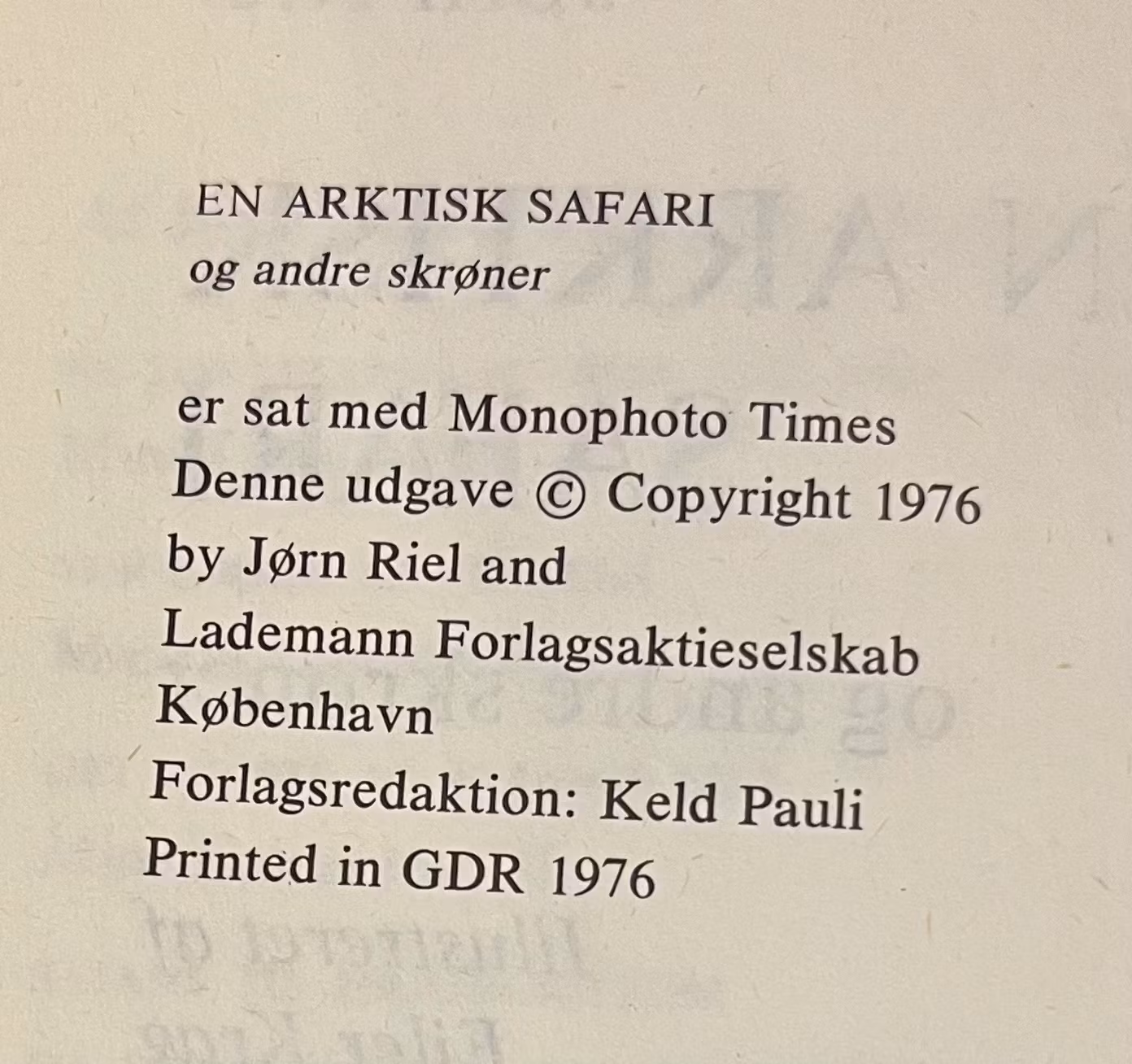 En aktisk safari