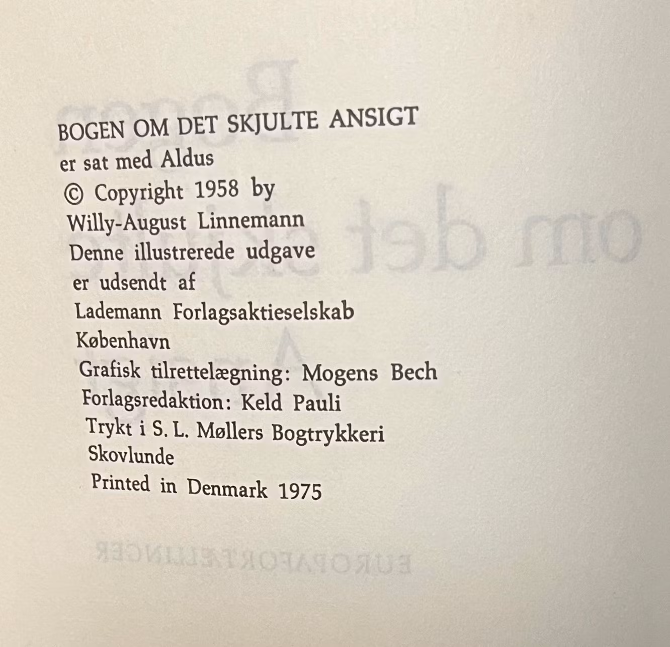Bogen om det skjule ansigt