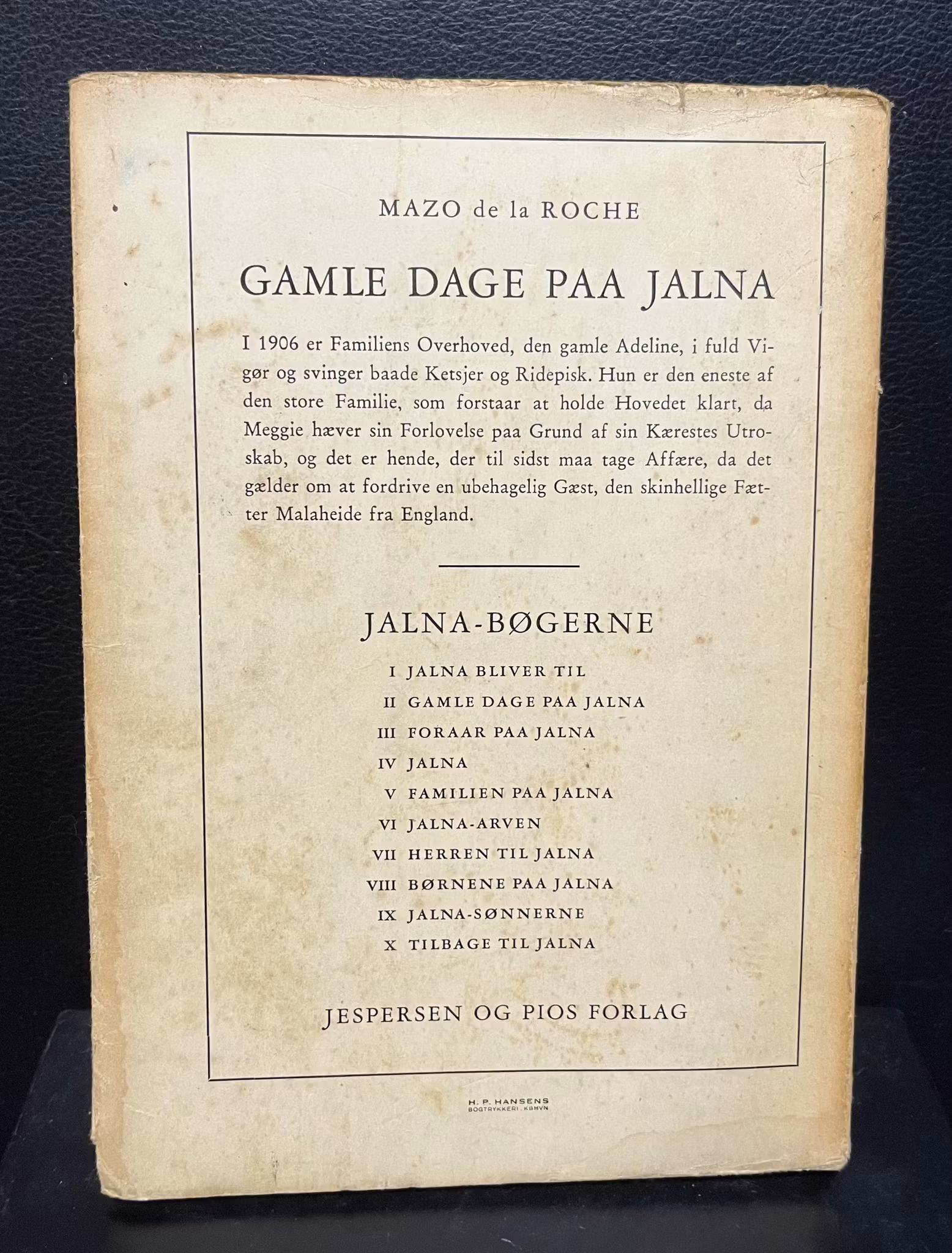 Gamle dage paa Jalna