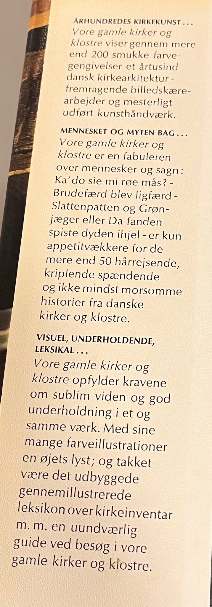 Vore gamle kirker og klostre