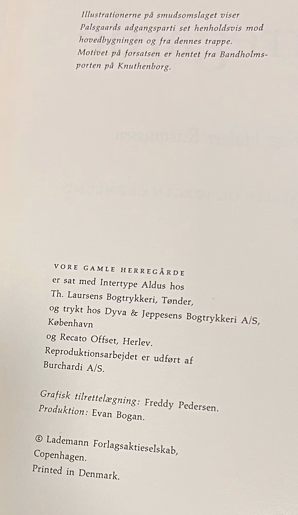 Vorre gamle herregårde