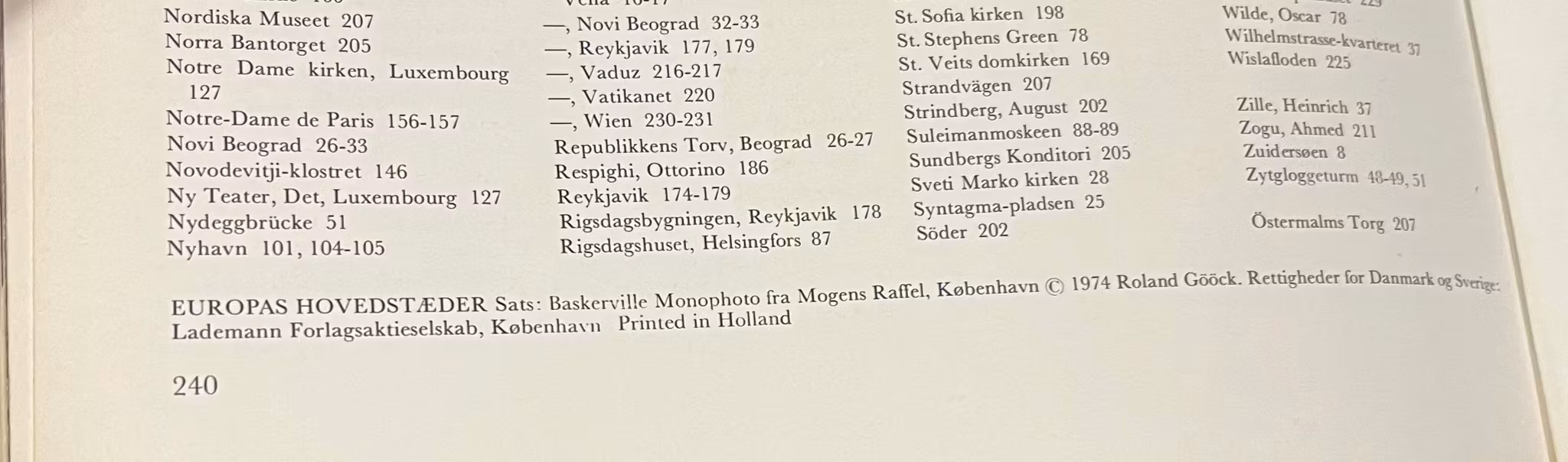 Europas Hovedstæder