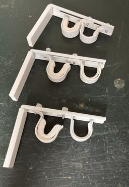 Dobbelt Gardinstang holder