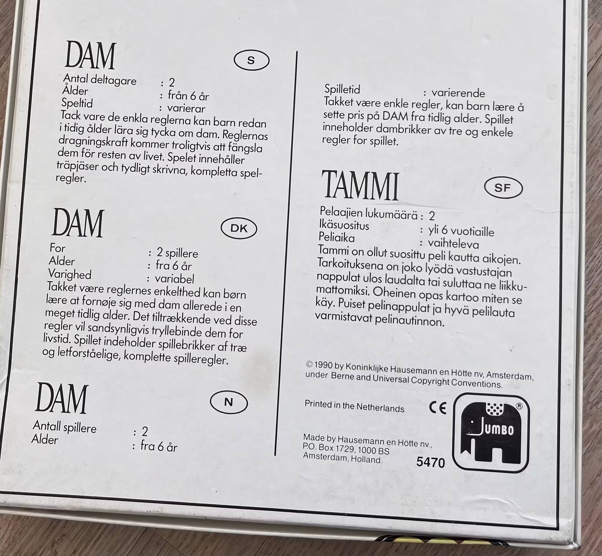 Dam spil