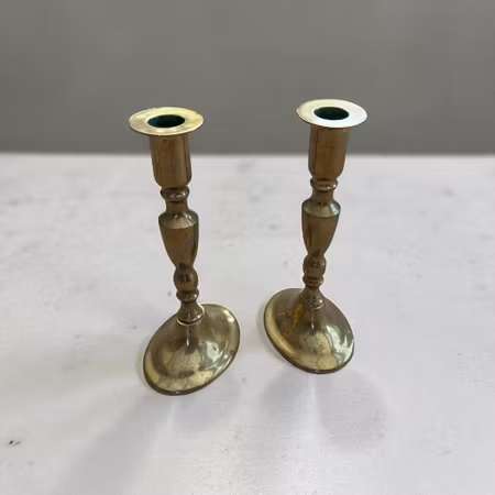 Vintage Lysestager i messing