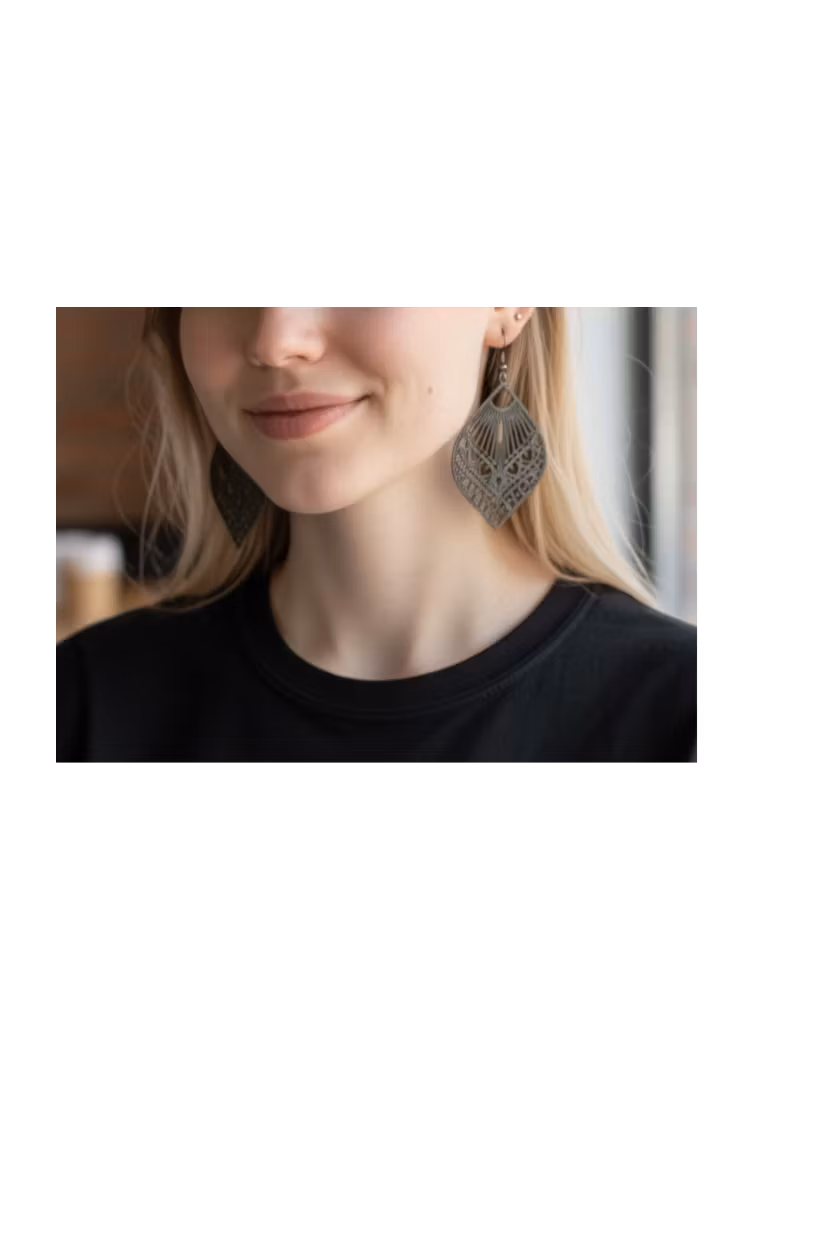 Elegante Filigranøreringe i Antikt Look