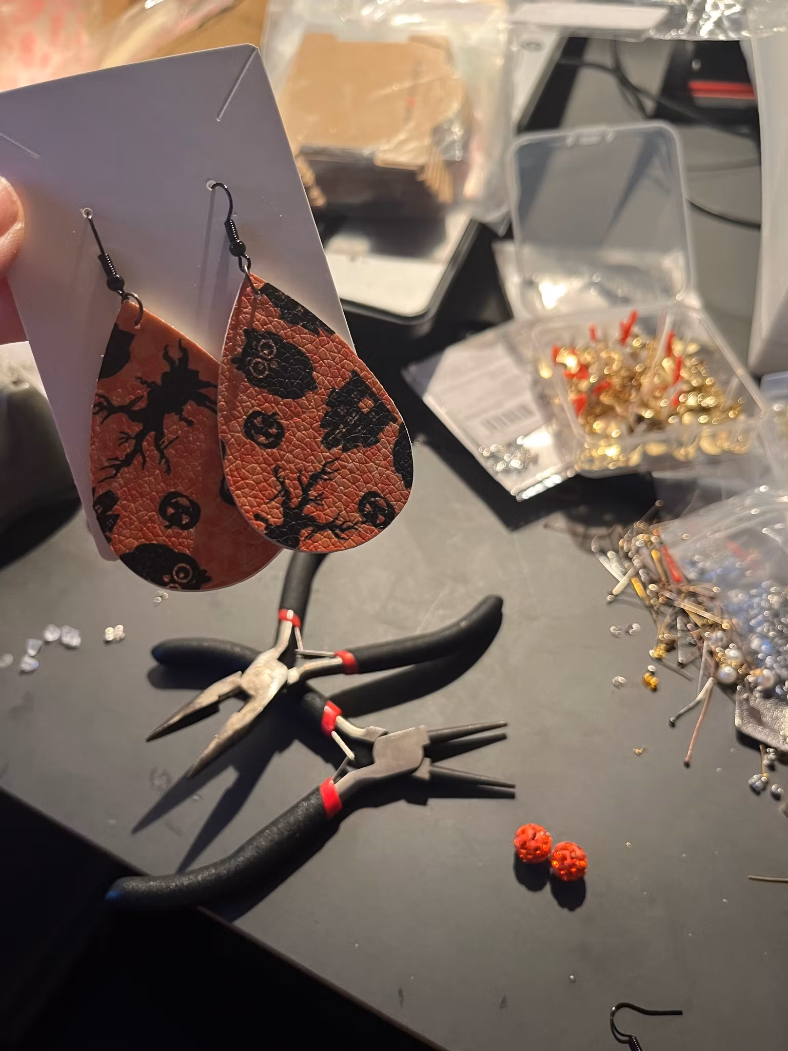 Halloween øreringe