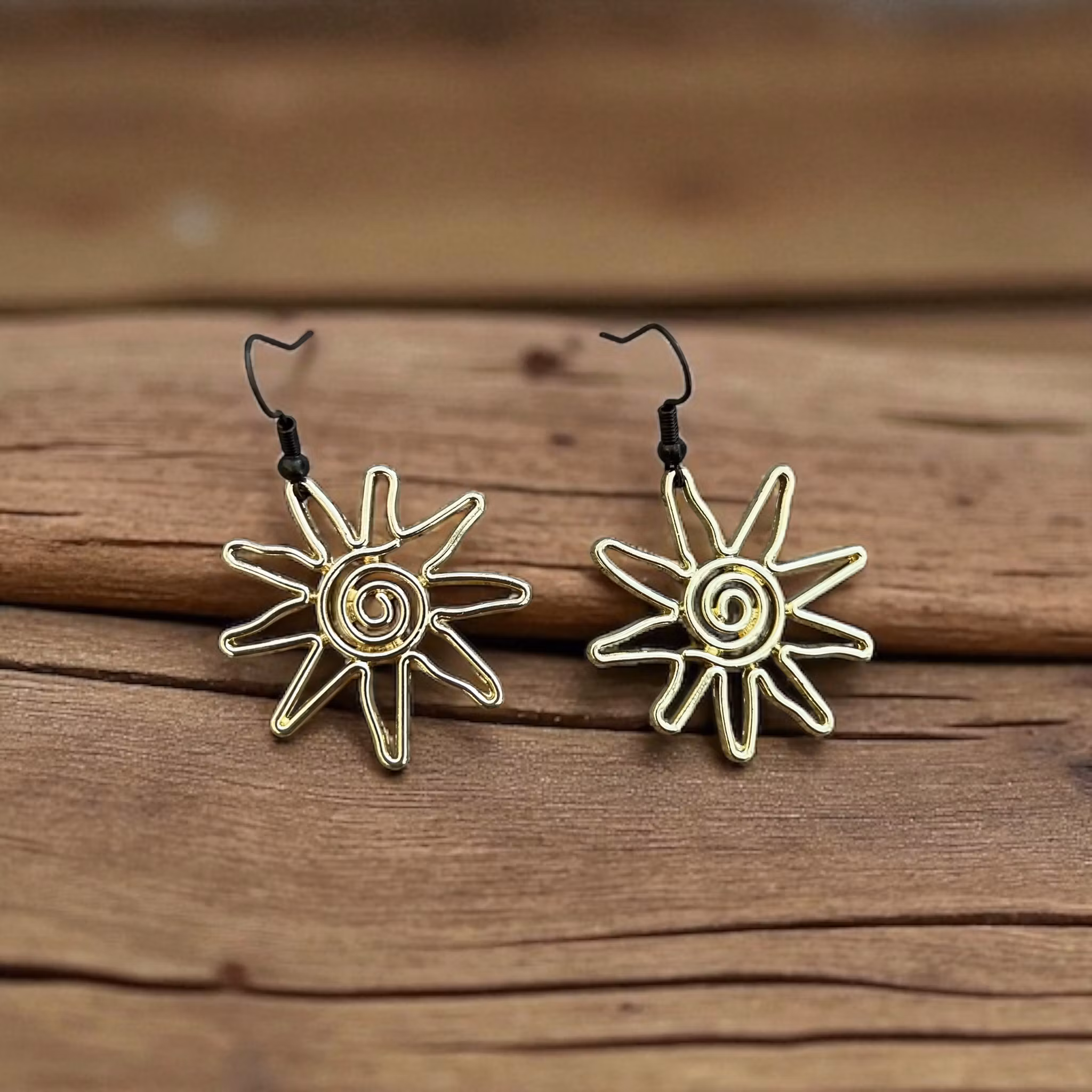 Solstråle-øreringe