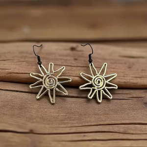 Solstråle-øreringe