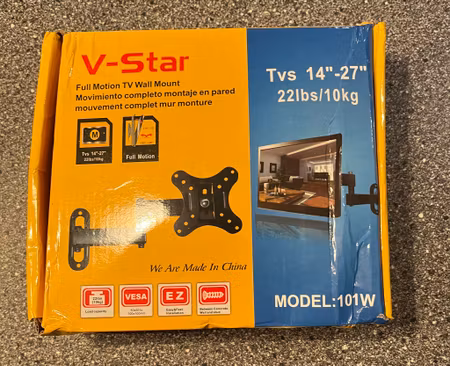 V-Star 101W Full Motion TV Vægbeslag til 14"-27" TV'er