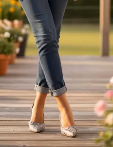 Mango pumps i slangeskindslook – str. 41