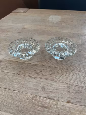 2 stk. KIG Malaysia Firna Glas Lysestager