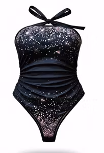 Badedragt med matchende sarong – str. XL