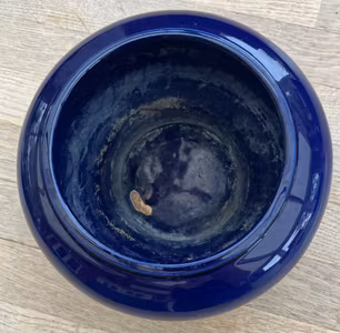 Dybblå urtepotte – Ø 13 cm
