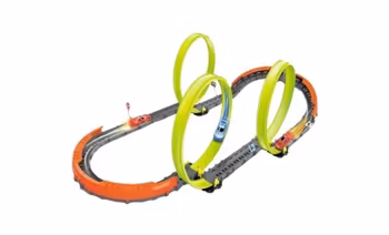 Track Racer bilbane med 3 loops – 48 dele og bil