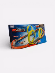 Racing loop bilbane med 3 sløjfer – 48 dele og 1 biL