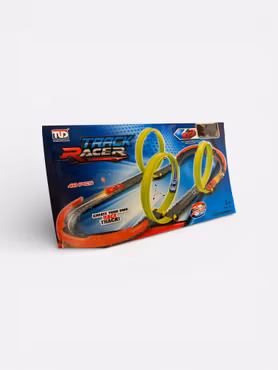 Racing loop bilbane med 3 sløjfer – 48 dele og 1 biL