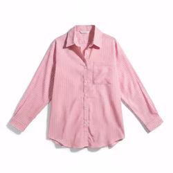 Stribet Oversize Skjorte - str. 36