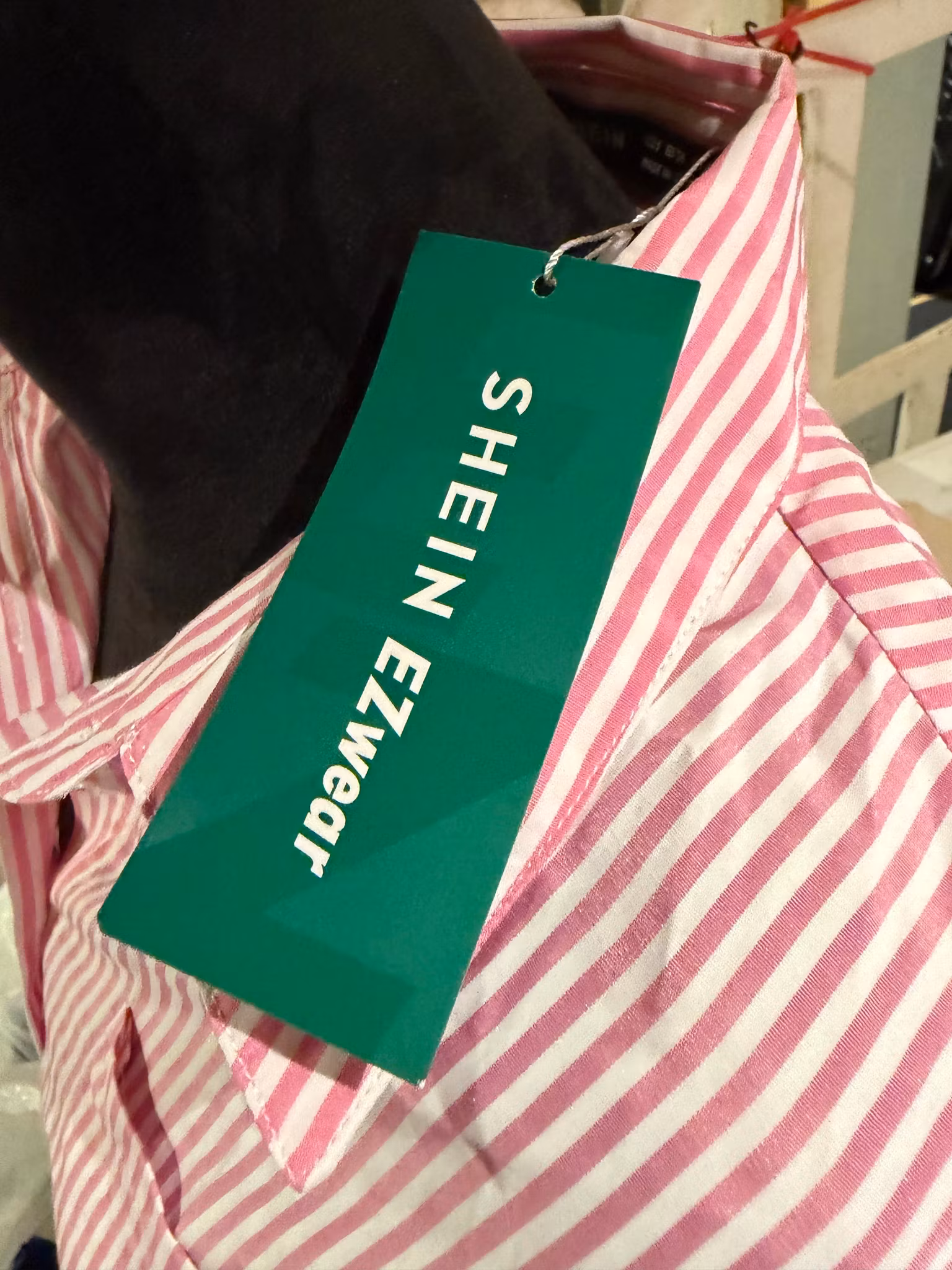 Stribet Oversize Skjorte - str. 36