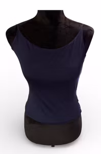 Marineblå Criss-Cross Top Str. S