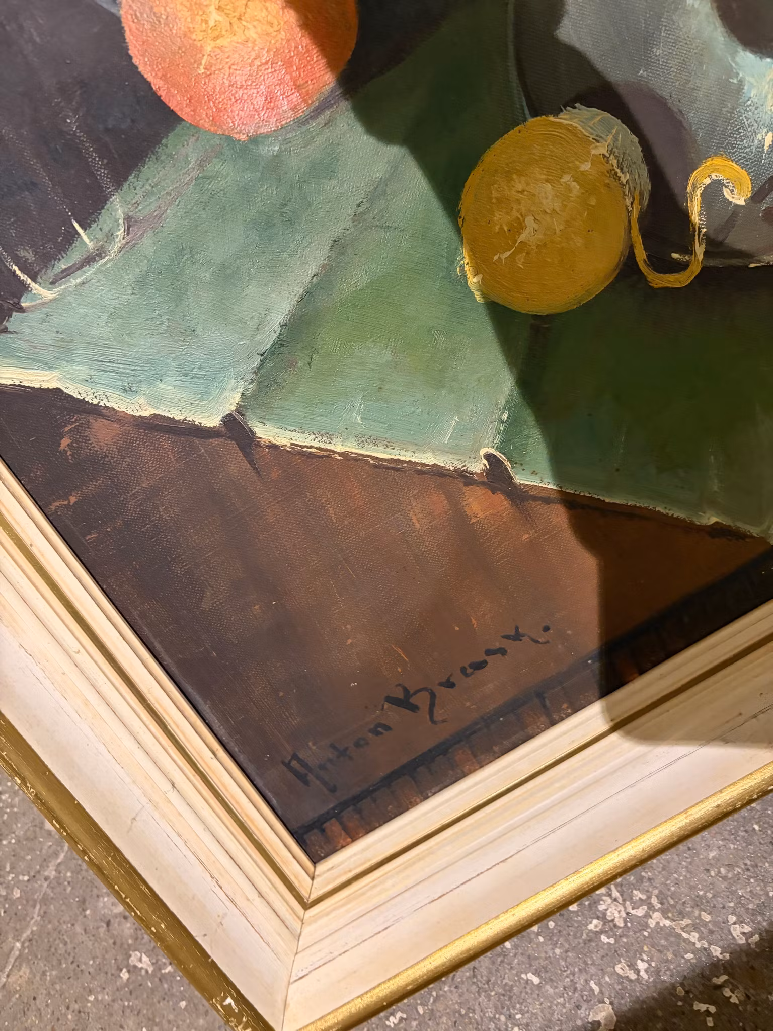 Still Life of Grapes, Book and Poppies af S. Ronni