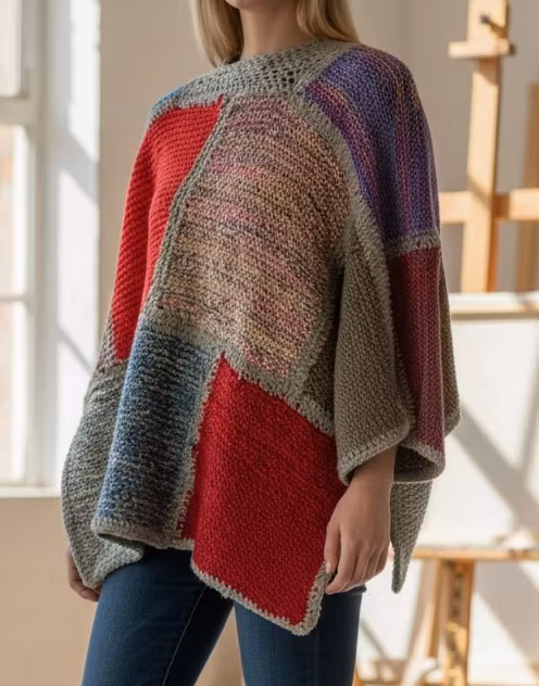 Patchwork-strik - onesize