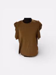 T-shirt med Pufærmer Str. L