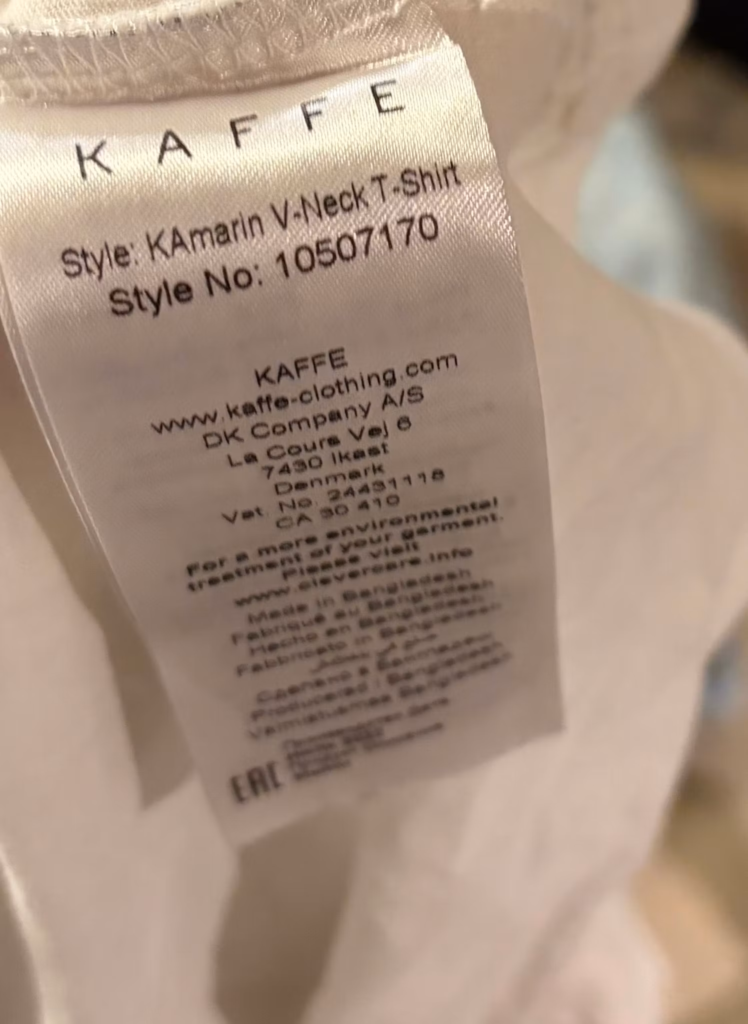 T-shirt fra Kaffe - str. S